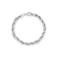 thumbnail image 1 of Sterling Silver Triple Diamond-Cut Bead Chain Bracelet, 7.5", 1 of 1
