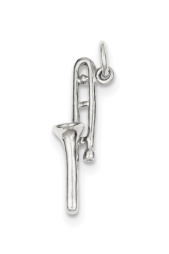 Sterling Silver Trombone Charm