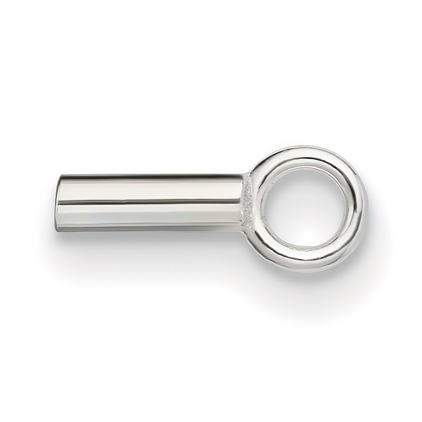 Sterling Silver Tube Crimp Cord End 1.3Mm - Pack Of 25