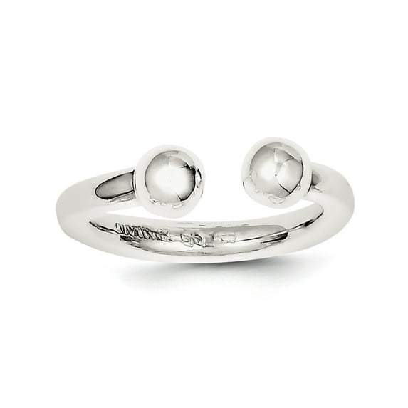 Sterling Silver Tube Ring (Size 7) Made In Thailand qr1813-7