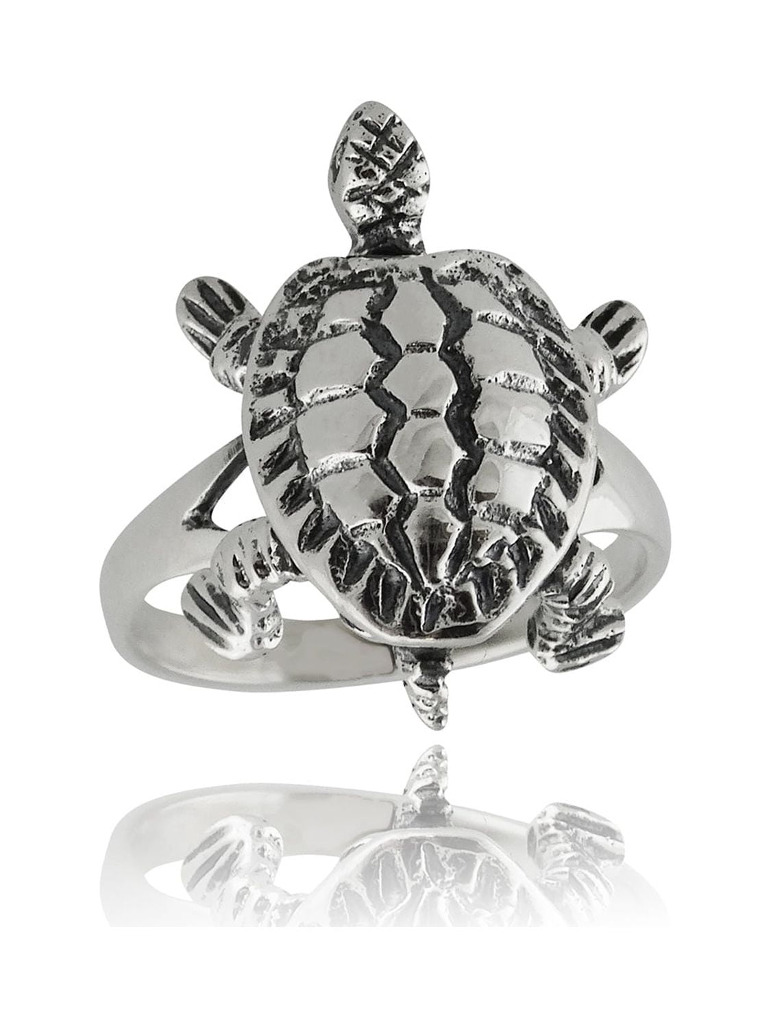925 Sterling Silver Sea Turtle Ring - Small & Cute Ladies' Jewelry | eBay