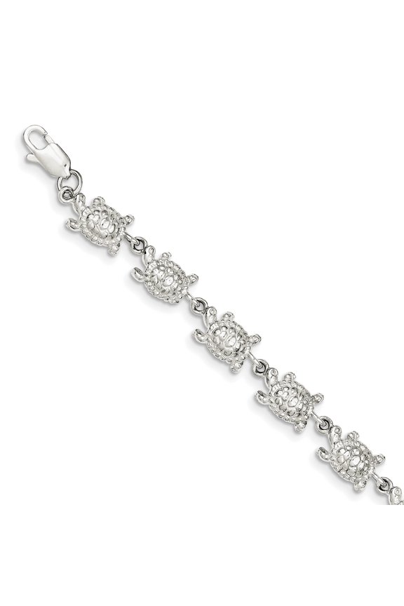 Sterling Silver Turtles Bracelet