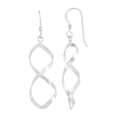 thumbnail image 1 of Sterling Silver Twisting Infinity Dangle Earwire Earrings, 1 of 4