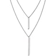 thumbnail image 1 of Sterling Silver Two Strand w/2in ext. Necklace - 18"- Made In Italy Chain, 1 of 7