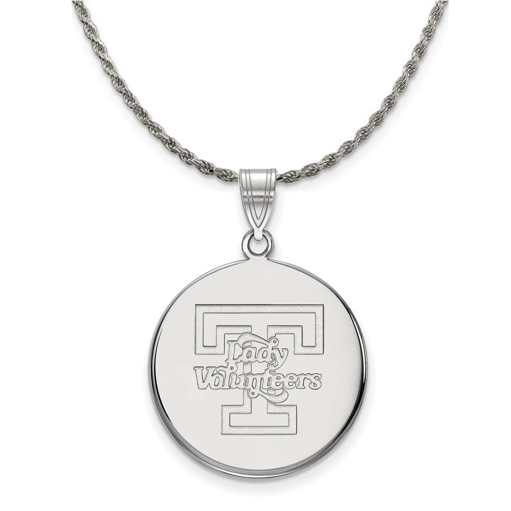 Sterling Silver Gold-plated University of Louisville Cardinals Script  Medium Pendant 18 inch Necklace