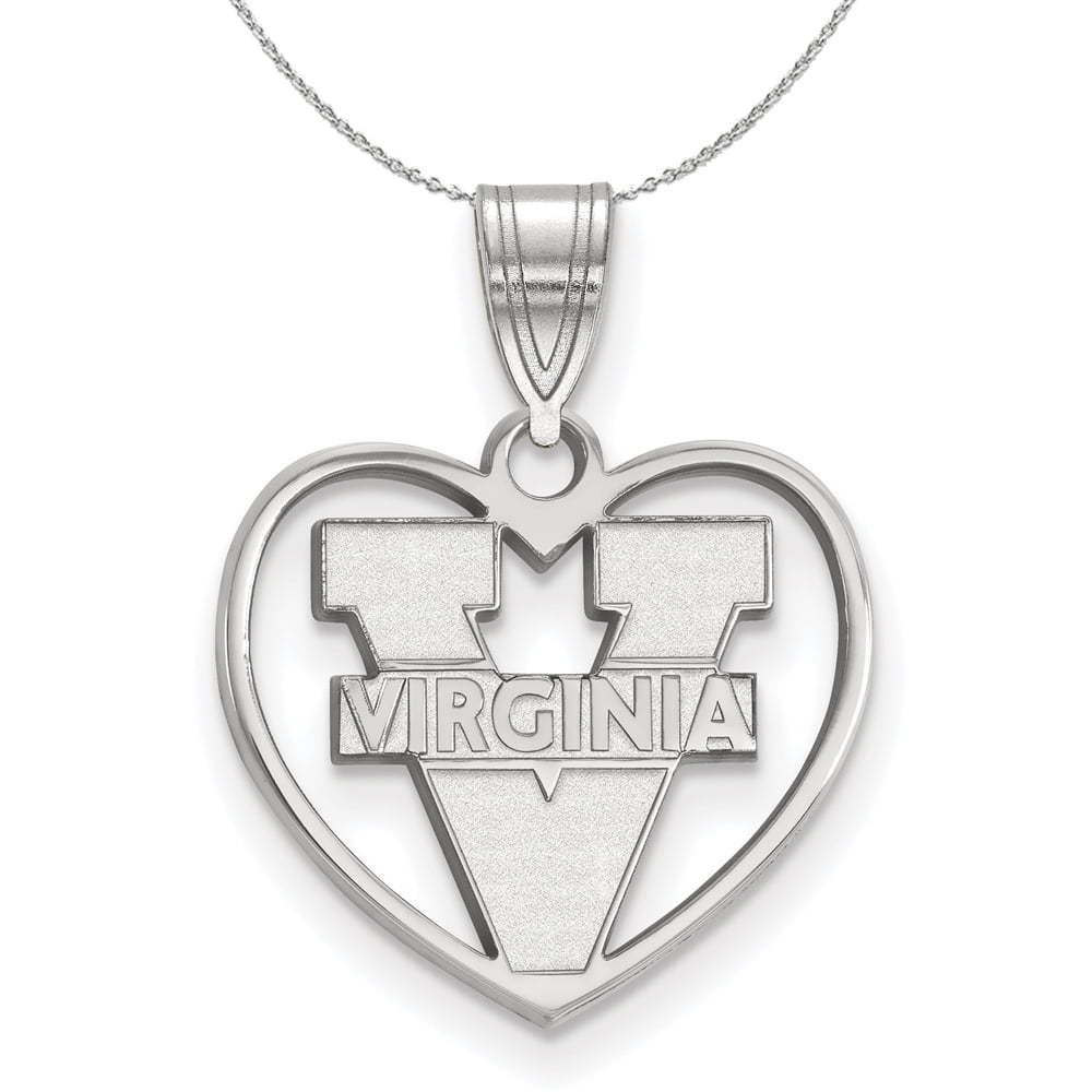 Women's Louisville Cardinals Sterling Silver Logo Heart Pendant