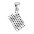 thumbnail image 1 of Sterling Silver United States of America Pendant Flag USA Patriotic Charm 925 Jewelry Female Unisex, 1 of 3