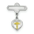 thumbnail image 1 of Sterling Silver Vermeil Cross Pin, 1 of 4