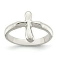 thumbnail image 1 of Sterling Silver Vertical Tiny Freeform Cross Ring, 1 of 6
