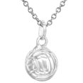 thumbnail image 1 of Sterling Silver Volleyball Necklace 3-D Hollow with 24 inch Surgical Steel Chain Italy, 1/2 inch,, 1 of 1