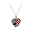 thumbnail image 1 of Sterling Silver We Are In This Together Flag Heart Pendant 18 Inches, 1 of 4