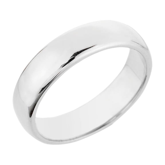Sterling Silver Wedding Band Ring 5mm- Size 13