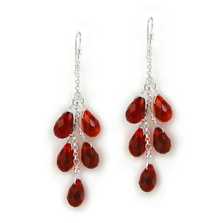 Drop down earrings silver deals