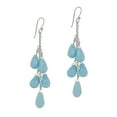 thumbnail image 1 of Sterling Silver "Westeria" Cascading Drop Earrings, Sky, 1 of 1
