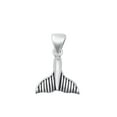 thumbnail image 1 of Sterling Silver Whale Tail Pendant Ocean Animal Mermaid Swim Charm 925 New Jewelry Female Unisex, 1 of 3