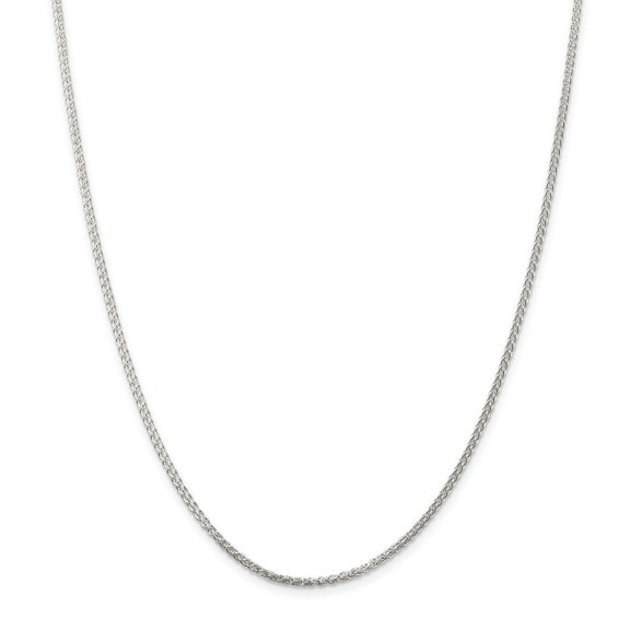 Sterling Silver Wheat Chain - 7.4 Grams - 1.75mm - 24 Inch - Lobster Claw