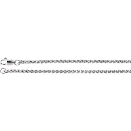 Sterling Silver Wheat Chain Necklace 16 Inches