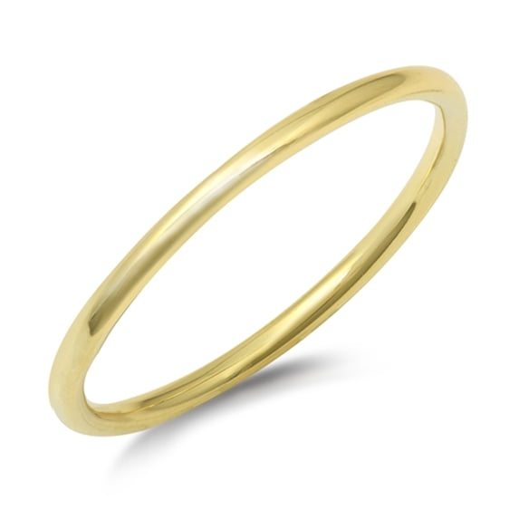Sterling Silver Wholesale Gold-Tone Stacking Ring Band 925 New Jewelry Female Unisex
