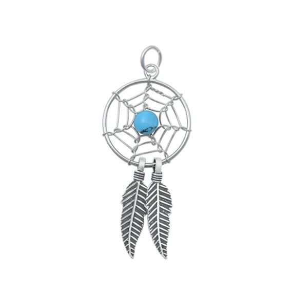Sterling Silver Wholesale Pendant Dreamcatcher Charm .925 New Jewelry Female Unisex