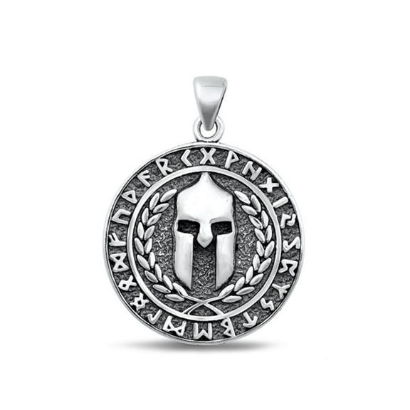 Sterling Silver Wholesale Spartan Warrior Medallion Pendant Charm 925 New Jewelry Female Unisex