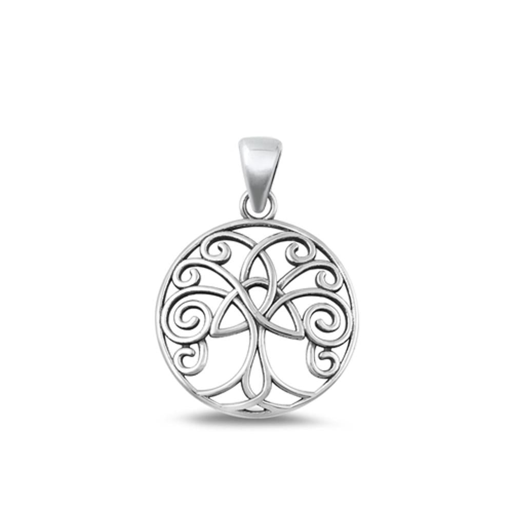 Sterling Silver Wholesale Tree of Life Medallion Pendant High