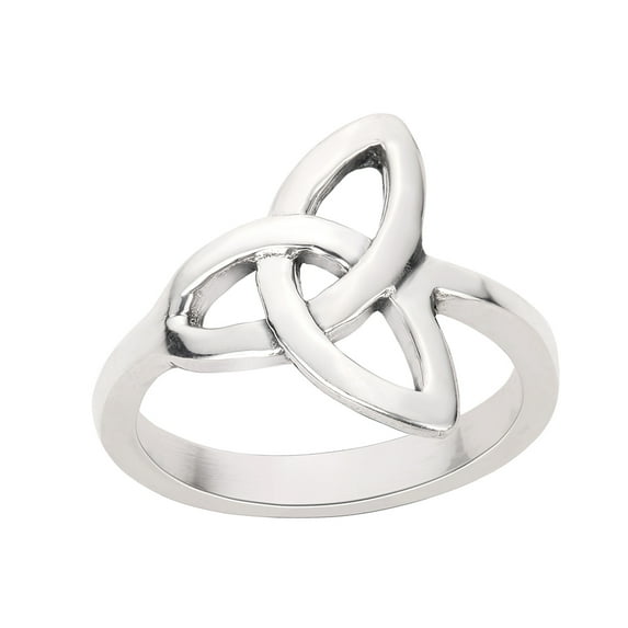 Sterling Silver Wicca Triquetra Ultimatum Ring Size 9