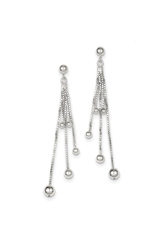 Sterling Silver Wind Chime Dangle Post Earrings Sterling Silver Earrings