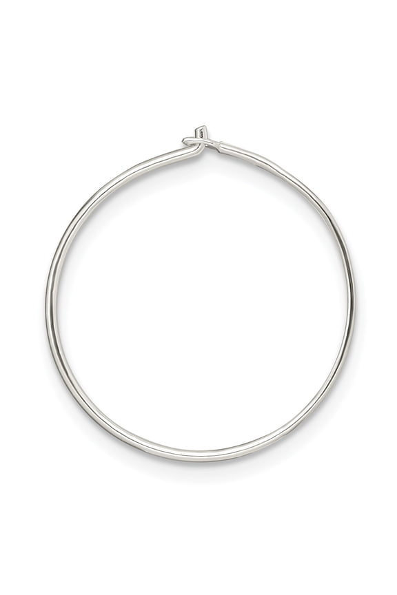 Sterling Silver Wire Hoop Earring (10.00Mm To 30.00Mm)