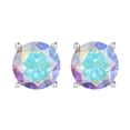 thumbnail image 1 of Sterling Silver With Mercury Opal Topaz Stud Earring, 1 of 1