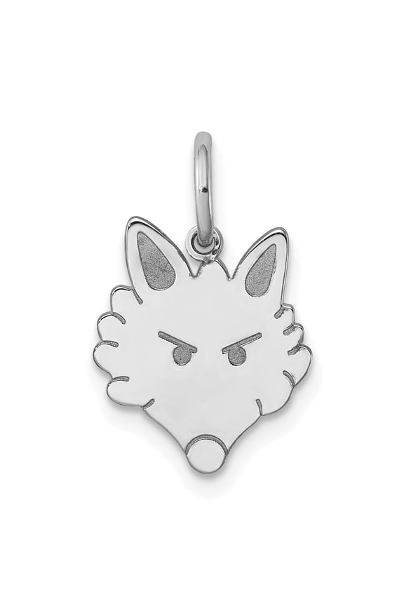 Sterling Silver Wolf Head Pendant Necklace for Men and Women, Unisex Animal Jewelry Symbolizing Strength and Independence, Bold Stylized Wilderness Fashion Accessory