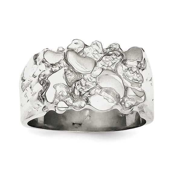 Sterling Silver Woman's Nugget Ring QR4445