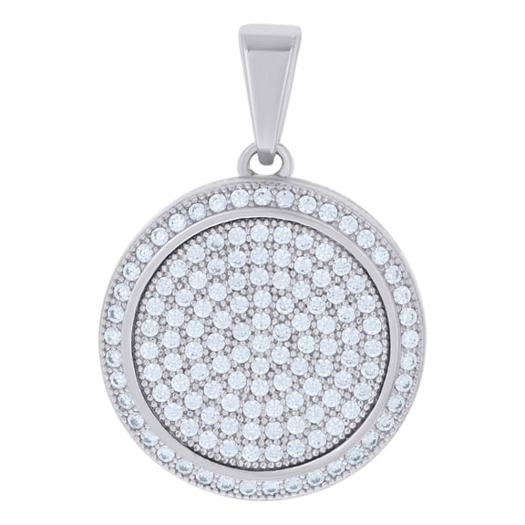 Sterling Silver Women Cubic-Zirconia Fashion Charm Pendant