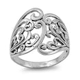 thumbnail image 1 of Sterling Silver Women's Celtic Ring 925 Band 21mm Jewelry Female Male Unisex Size 13, 1 of 4
