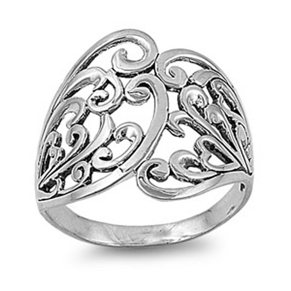 Sterling Silver Women's Celtic Ring 925 Band 21mm Jewelry Female Male Unisex Size 7