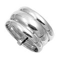 thumbnail image 1 of Sterling Silver Women's Ring Pure 925 Wide Band 13mm Jewelry Female Male Unisex Size 9, 1 of 4