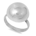 thumbnail image 1 of Sterling Silver Women's Domed Ring 925 Band 15mm Jewelry Female Male Unisex Size 12, 1 of 4