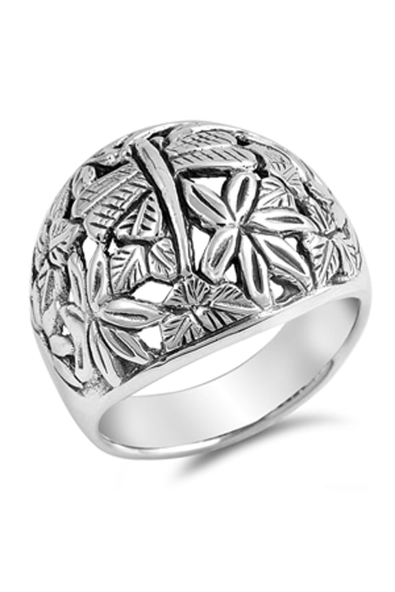 Sterling Silver Women's Dragonfly Ring Pure 925 Band 16mm Jewelry Female Male Unisex Size 5