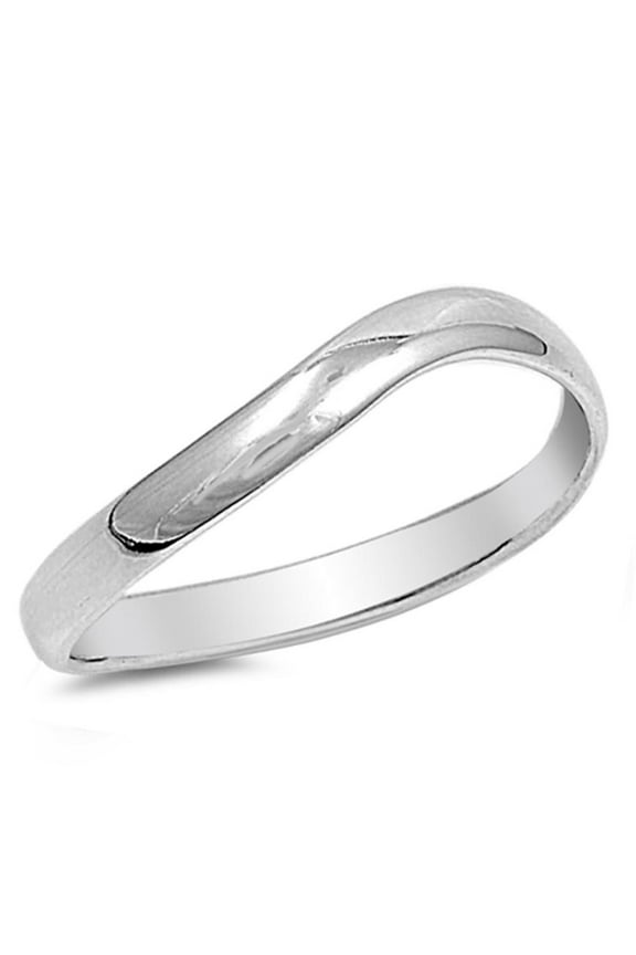 Sterling Silver Women's Men's Thumb Ring Strong 925 Band 3mm Jewelry Female Male Unisex Size 4