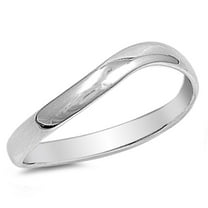 Sterling Silver Women's Men's Thumb Ring Strong 925 Band 3mm Jewelry Female Male Unisex Size 5