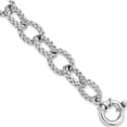 thumbnail image 1 of Sterling Silver Woven Link Bracelet-Fancy Spring Ring, 1 of 5