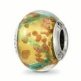 thumbnail image 1 of Sterling Silver, Yellow, Blue and Golden Murano Glass Bead Charm, 1 of 3