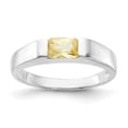 thumbnail image 1 of Sterling Silver Yellow CZ Ring, 1 of 5
