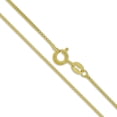 thumbnail image 1 of Sterling Silver Yellow 22k Gold Plated Box Chain 1.2mm 925 Italy Necklace 24" Jewelry Female Unisex, 1 of 5