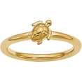 thumbnail image 1 of Sterling Silver Yellow-Plated Turtle Ring, 1 of 7