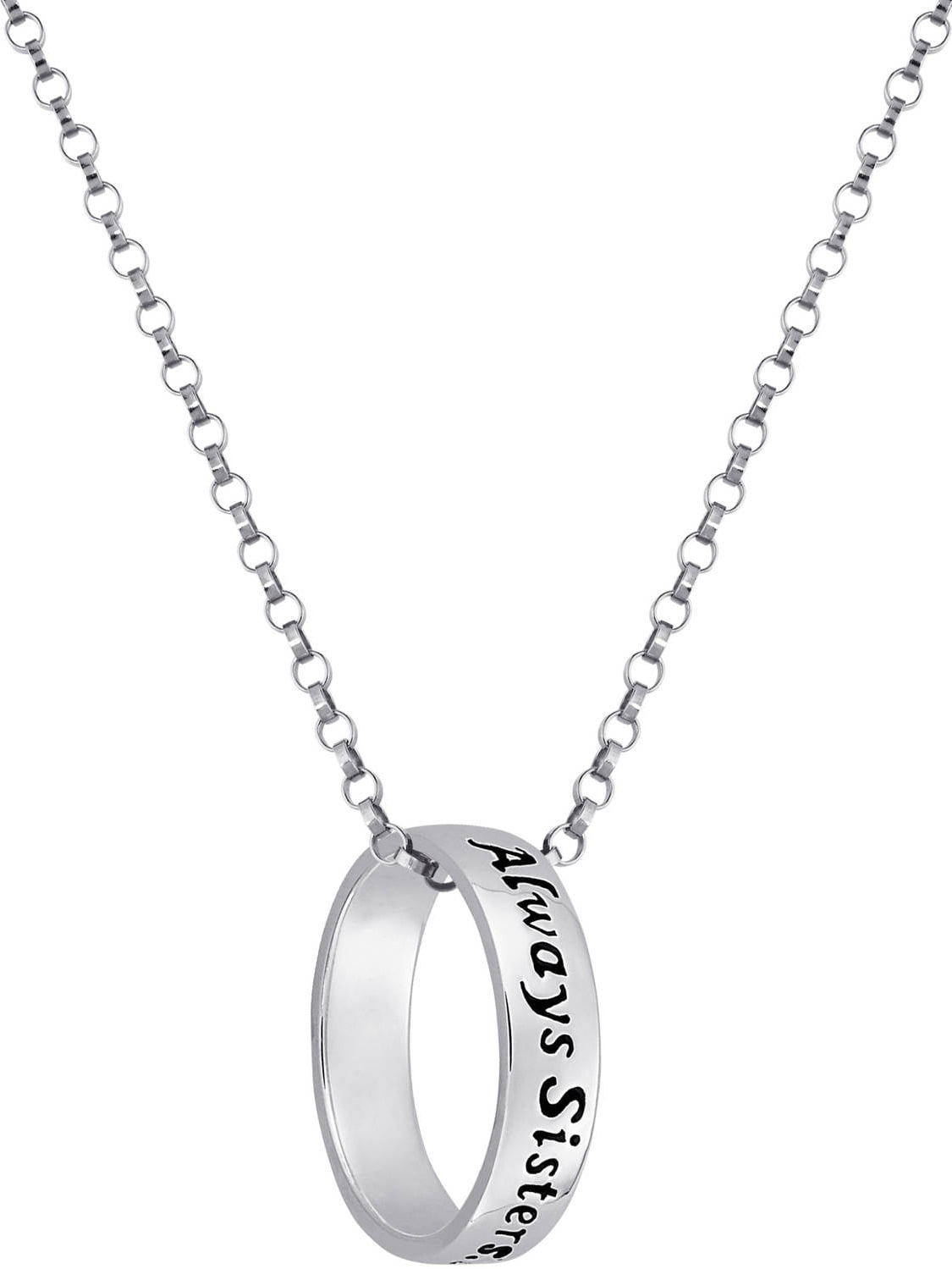 Sterling Silver "always Sisters" Ring Ne