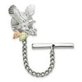 thumbnail image 1 of Sterling Silver and 12k Eagle Pin Tie Tack - .1 Grams - Measures 20x12mm Wide, 1 of 2