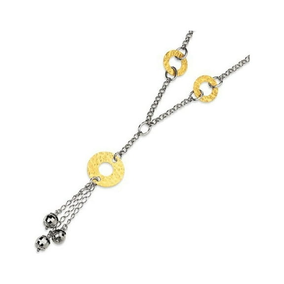 Sterling Silver and 18K Gold-Flashed Fancy Necklace - 21.9 Grams