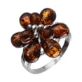 thumbnail image 1 of Sterling Silver and Baltic Amber Ring "Alexa", 1 of 5