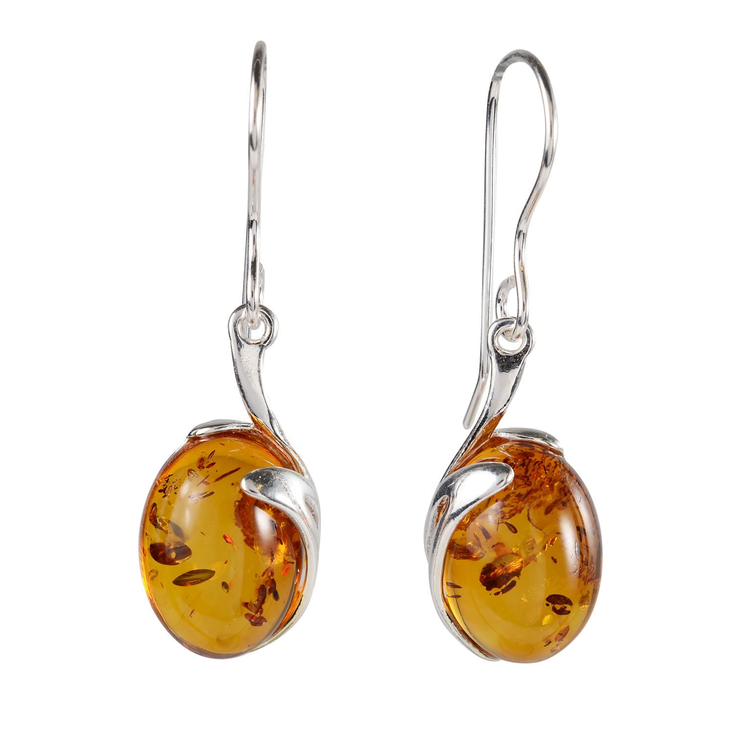 HOLIDAYGIFTSHOPS Sterling Silver and Baltic Honey Amber Earrings "Lauren"