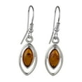 thumbnail image 1 of Sterling Silver and Baltic Honey Amber Earrings "Patricia", 1 of 9